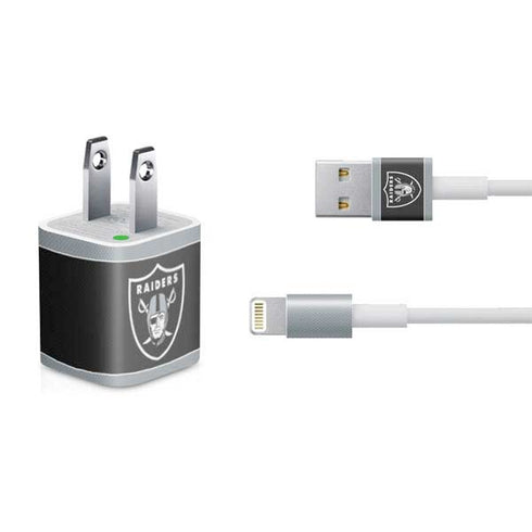 NFL Las Vegas Raiders Zone Block iPhone Charger (5W USB) Skin
