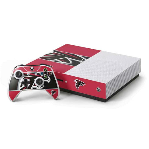 NFL Atlanta Falcons Zone Block Xbox One S Console and Controller Bundle Skin