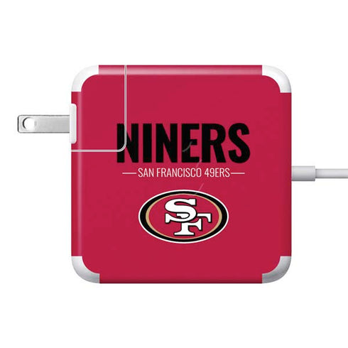 NFL San Francisco 49ers Team Motto 85W Power Adapter (15 and 17 inch MacBook Pro Charger) Skin
