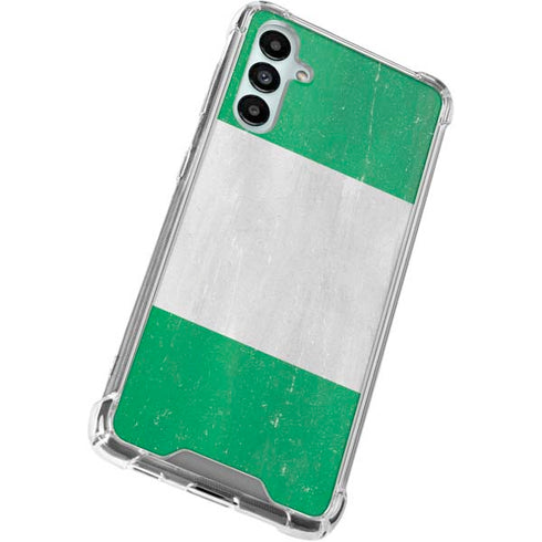 Nigeria Flag Distressed Gabb Phone 4 Clear Case