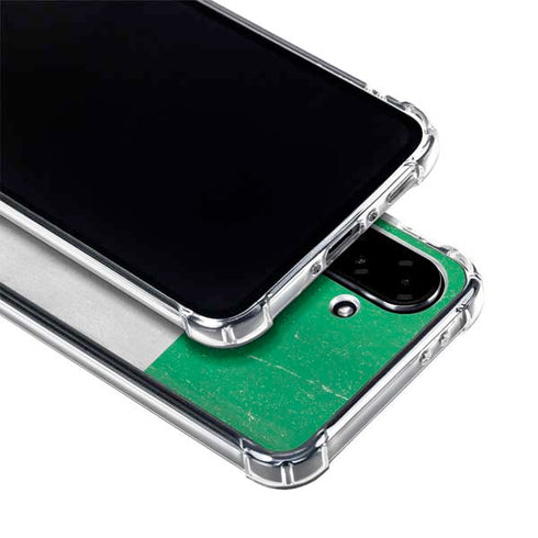 Nigeria Flag Distressed Galaxy A36 5G Clear Case