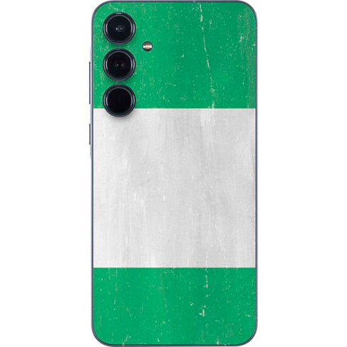 Nigeria Flag Distressed Galaxy A36 5G Skin