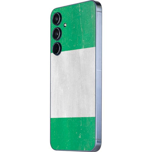 Nigeria Flag Distressed Galaxy A55 5G Skin