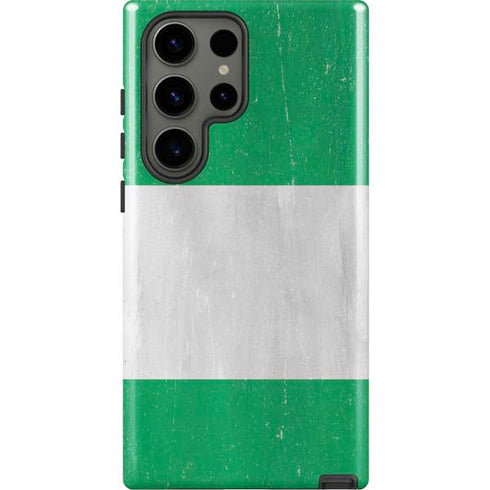 Nigeria Flag Distressed Galaxy S23 Ultra Pro Case