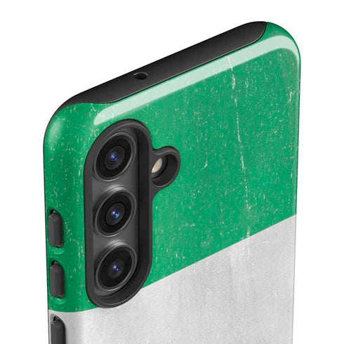 Nigeria Flag Distressed Galaxy S25 Plus Impact Case
