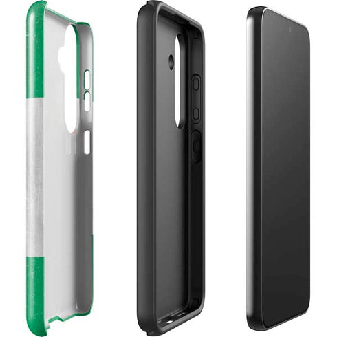 Nigeria Flag Distressed Galaxy S25 Plus Impact Case