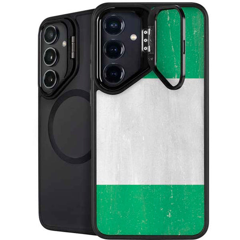 Nigeria Flag Distressed Galaxy S24 Plus Kickstand Case