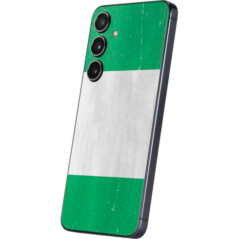 Nigeria Flag Distressed Galaxy S24 Plus Skin