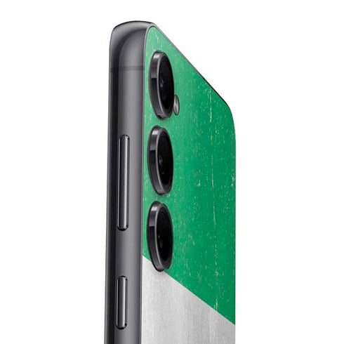 Nigeria Flag Distressed Galaxy S25 Plus Skin