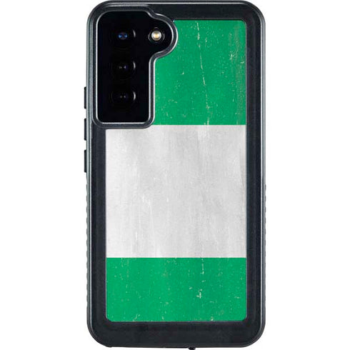 Nigeria Flag Distressed Galaxy S24 Plus Waterproof Case