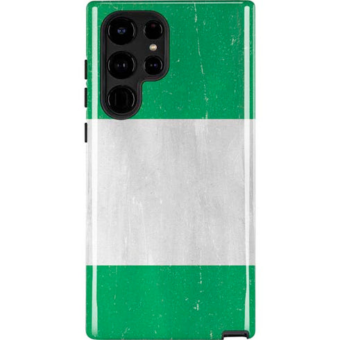 Nigeria Flag Distressed Galaxy Cases
