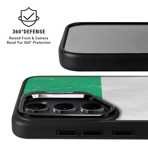 Nigeria Flag Distressed Galaxy S25 Ultra Kickstand Case