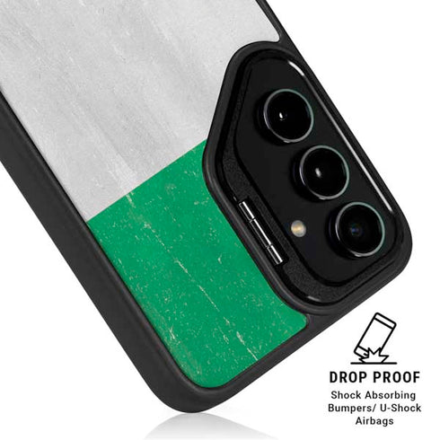 Nigeria Flag Distressed Galaxy S25 Ultra Kickstand Case