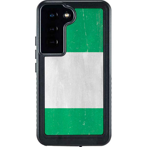 Nigeria Flag Distressed Galaxy S24 Waterproof Case