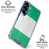 Nigeria Flag Distressed Galaxy S25 Clear Case