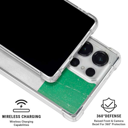 Nigeria Flag Distressed Galaxy S25 Ultra Clear Case