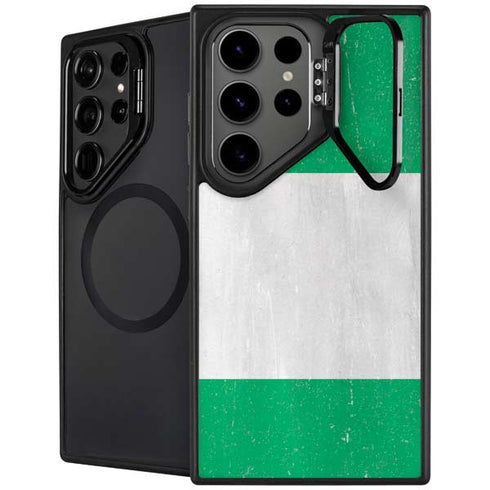 Nigeria Flag Distressed Galaxy S26 Ultra Kickstand Case