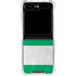 Nigeria Flag Distressed Galaxy Z Flip6 Clear Case