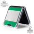 Nigeria Flag Distressed Galaxy Z Flip6 Clear Case