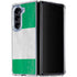 Nigeria Flag Distressed Galaxy Z Fold5 5G Clear Case