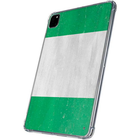Nigeria Flag Distressed iPad Pro 11in (2024) Clear Case