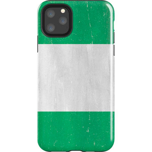Nigeria Flag Distressed iPhone Cases