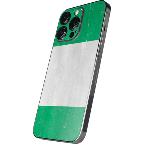 Nigeria Flag Distressed iPhone 15 Pro Max Skin