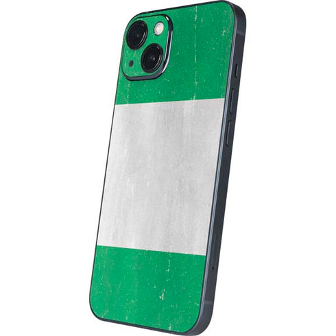 Nigeria Flag Distressed iPhone 15 Skin