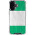 Nigeria Flag Distressed iPhone 16 Plus Clear Case