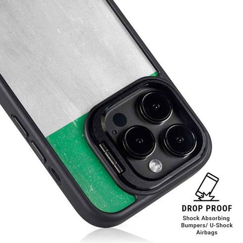 Nigeria Flag Distressed iPhone 16 Pro Kickstand Case