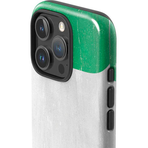 Nigeria Flag Distressed iPhone 16 Pro Max Impact Case