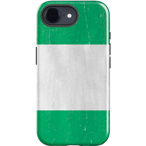 Nigeria Flag Distressed iPhone 16e Impact Case