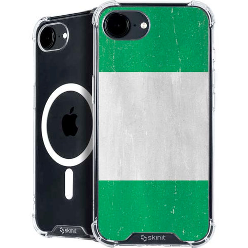 Nigeria Flag Distressed iPhone 16e MagSafe Case