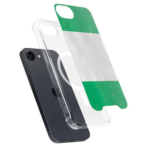 Nigeria Flag Distressed iPhone 16e MagSafe Case