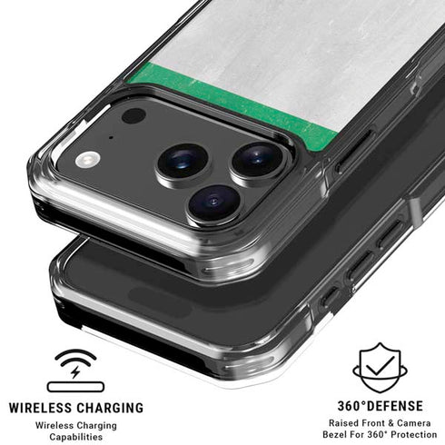 Nigeria Flag Distressed iPhone 18 Pro Clear Case