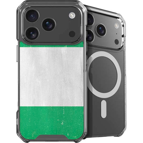 Nigeria Flag Distressed iPhone 18 Pro MagSafe Case