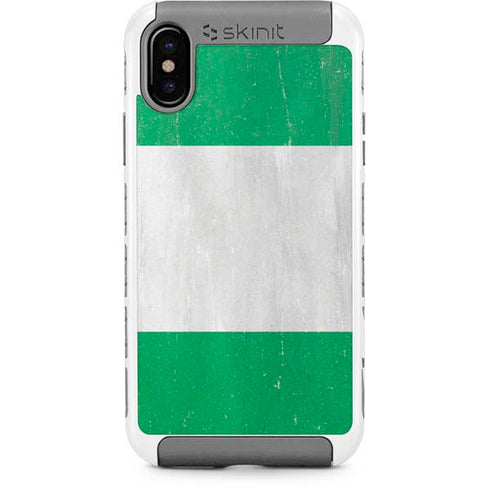 Nigeria Flag Distressed iPhone X/XS Cargo Case