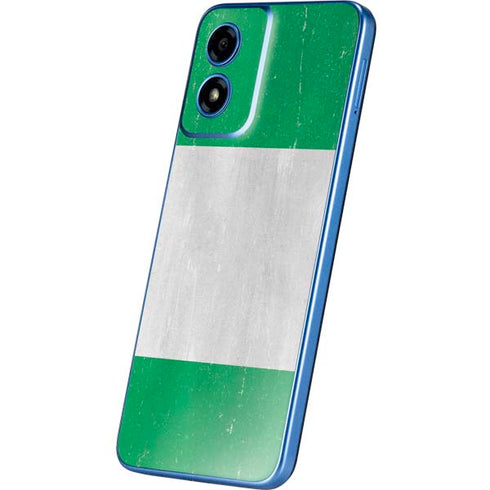 Nigeria Flag Distressed Moto G Play 4G (2024) Skin