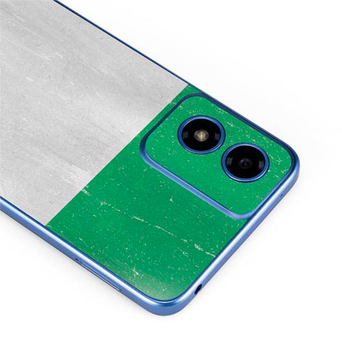 Nigeria Flag Distressed Moto G Play 4G (2024) Skin