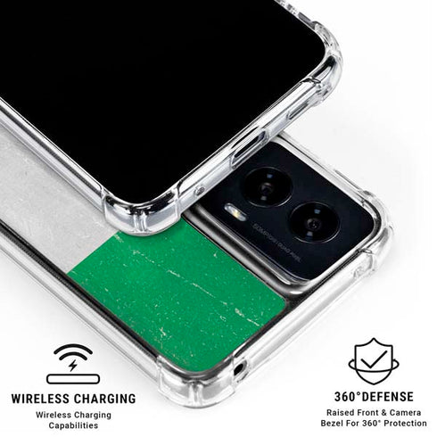 Nigeria Flag Distressed Moto G Power 5G (2024) Clear Case