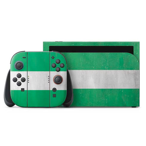 Nigeria Flag Distressed Nintendo Skins