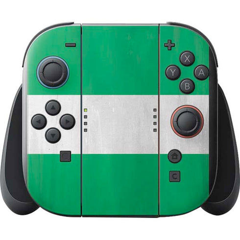 Nigeria Flag Distressed Nintendo Switch 2 (2025) with Joy-Con Skin