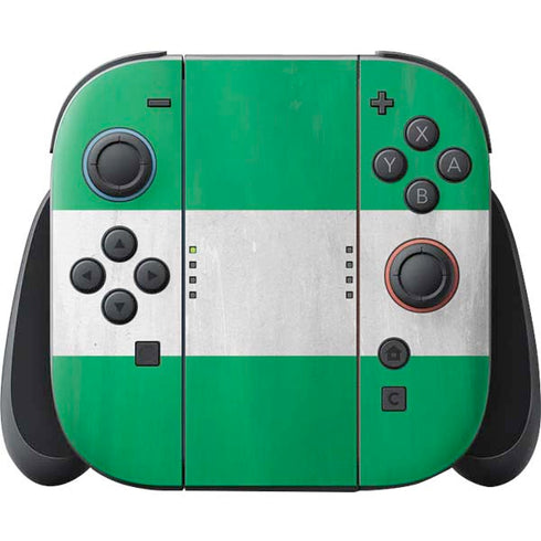 Nigeria Flag Distressed Nintendo Switch 2 (2025) Joy-Con Controller Skin
