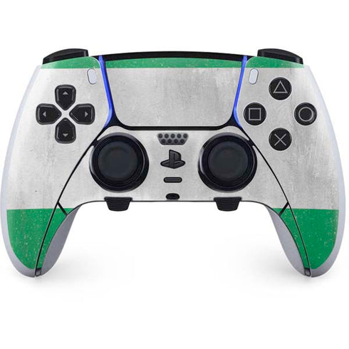 Nigeria Flag Distressed PS5 DualSense Edge Pro Controller Skin