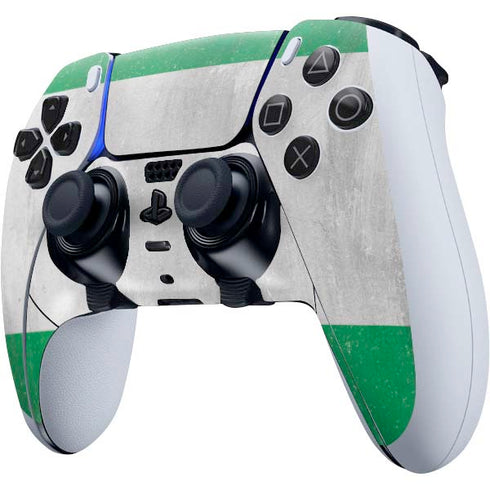 Nigeria Flag Distressed PS5 DualSense Edge Pro Controller Skin
