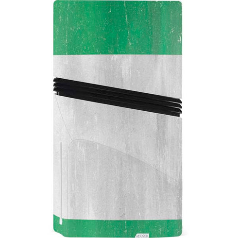Nigeria Flag Distressed PS5 Pro Disk Bundle Skin