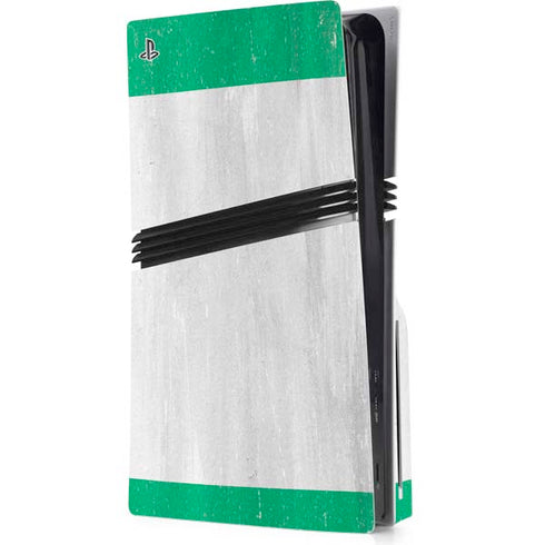 Nigeria Flag Distressed PS5 Pro Disk Console Skin