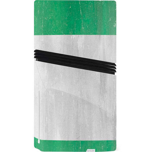 Nigeria Flag Distressed PS5 Pro Disk Console Skin