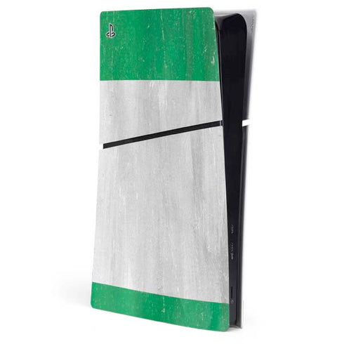 Nigeria Flag Distressed PS5 Slim Digital Edition Console Skin