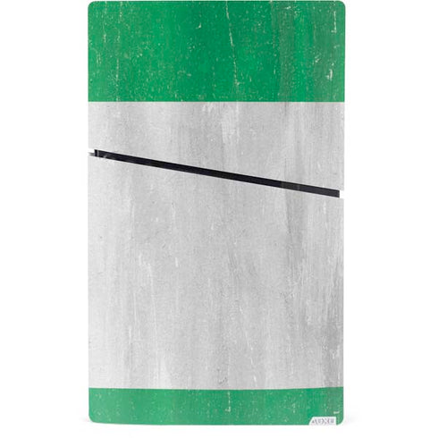 Nigeria Flag Distressed PS5 Slim Digital Edition Console Skin